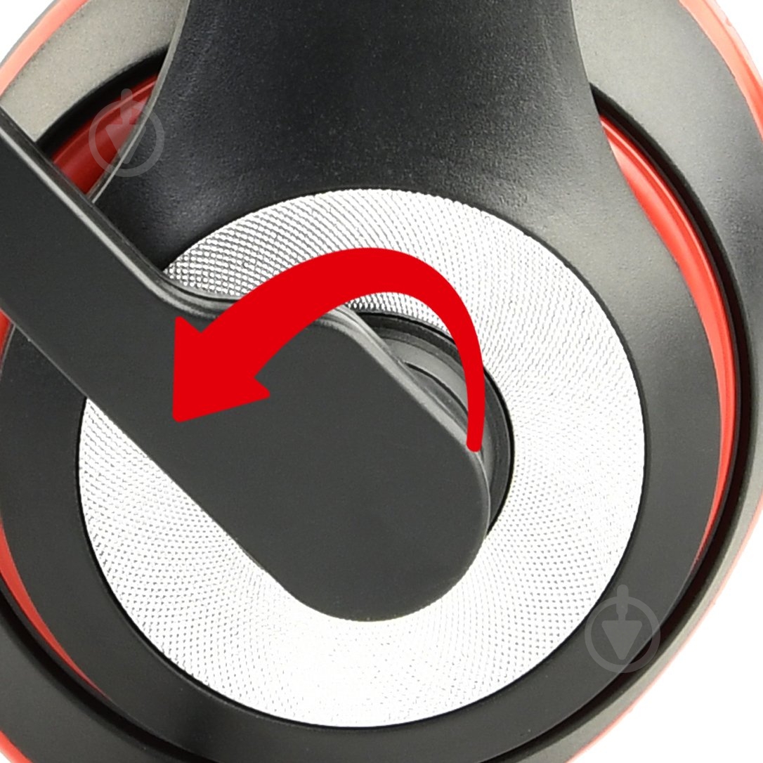 Навушники Maxxter MHS-03-BKRD black/red (MHS-03-BKRD) з мікрофоном - фото 4