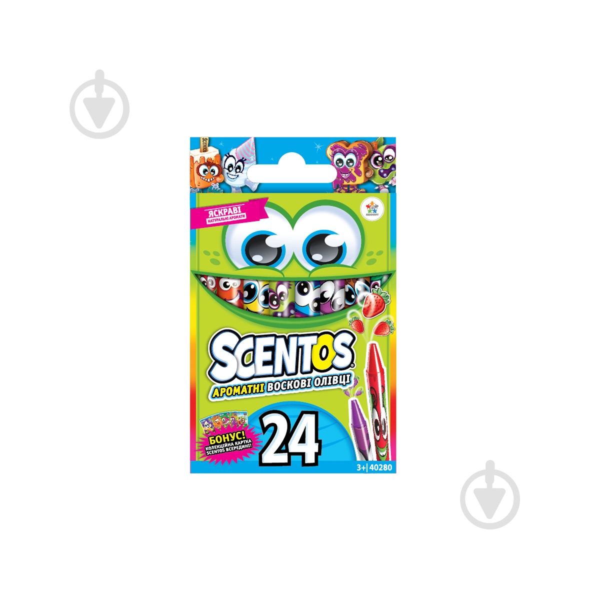Набор карандашей Scentos восковых с ароматом 24 цвета - фото 1 Набор карандашей Scentos восковых с ароматом 24 цвета - фото 1