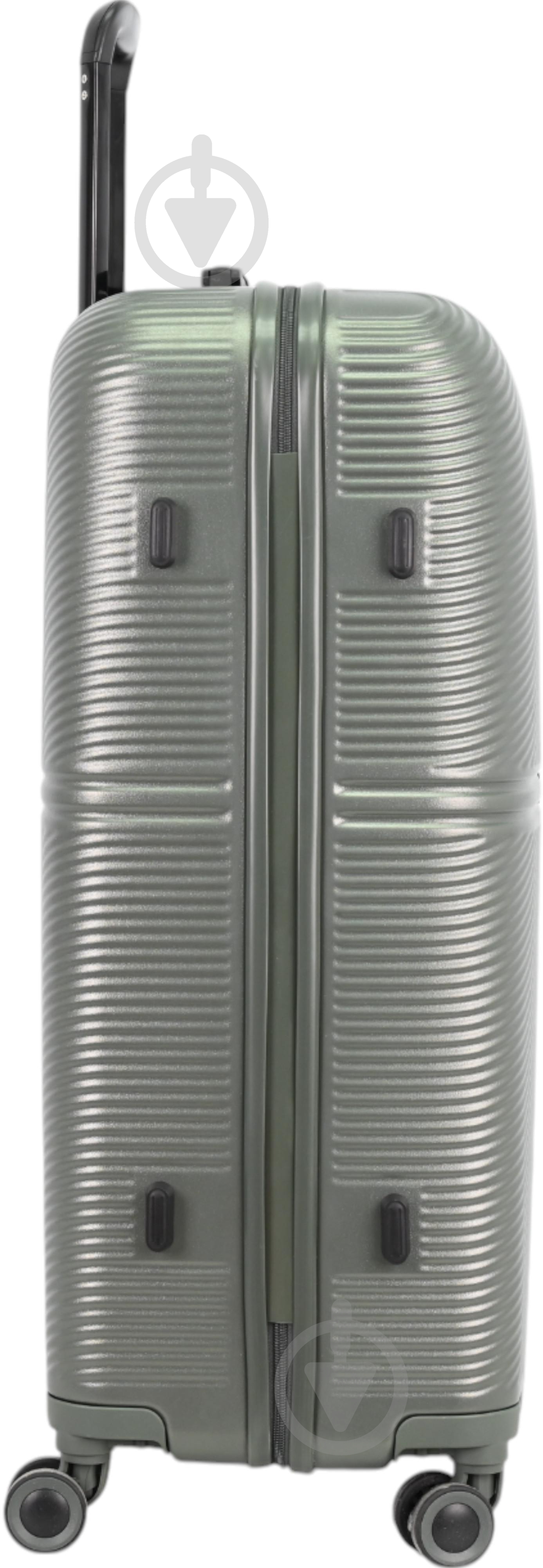 Чемодан Compass MS-2690 90 л оливковый 52x29x77 см L - фото 10