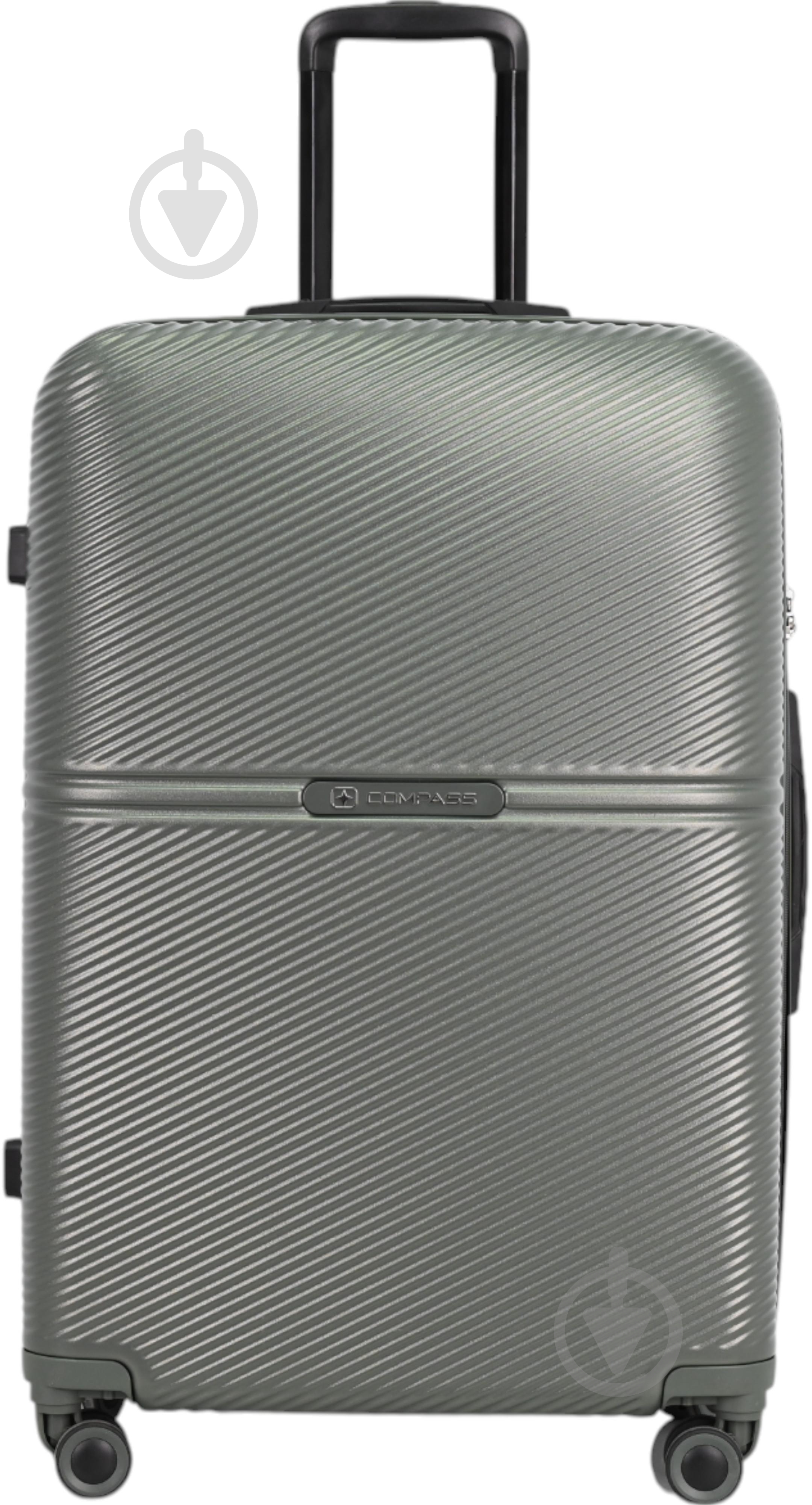 Чемодан Compass MS-2690 90 л оливковый 52x29x77 см L - фото 2