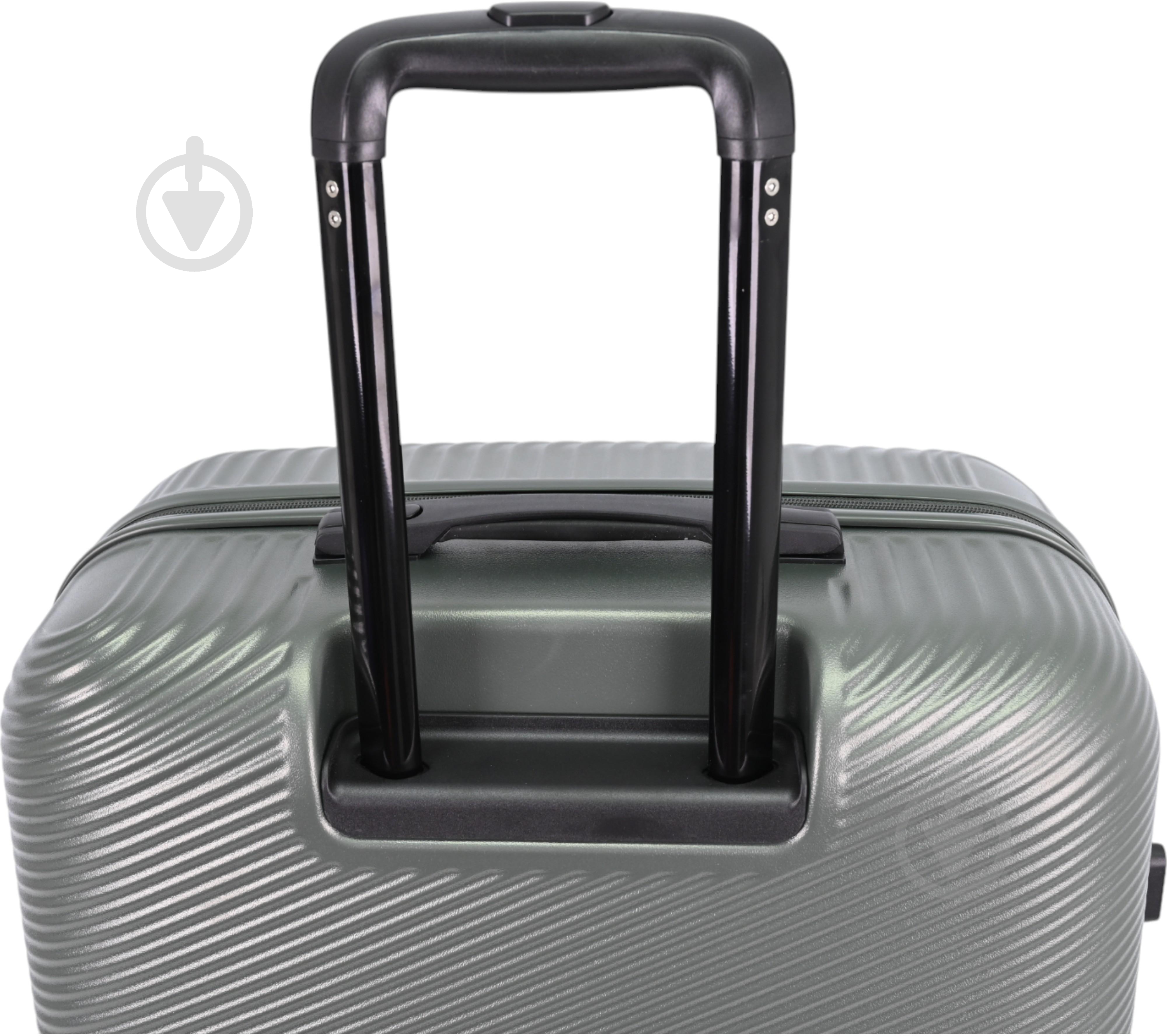 Чемодан Compass MS-2690 90 л оливковый 52x29x77 см L - фото 7