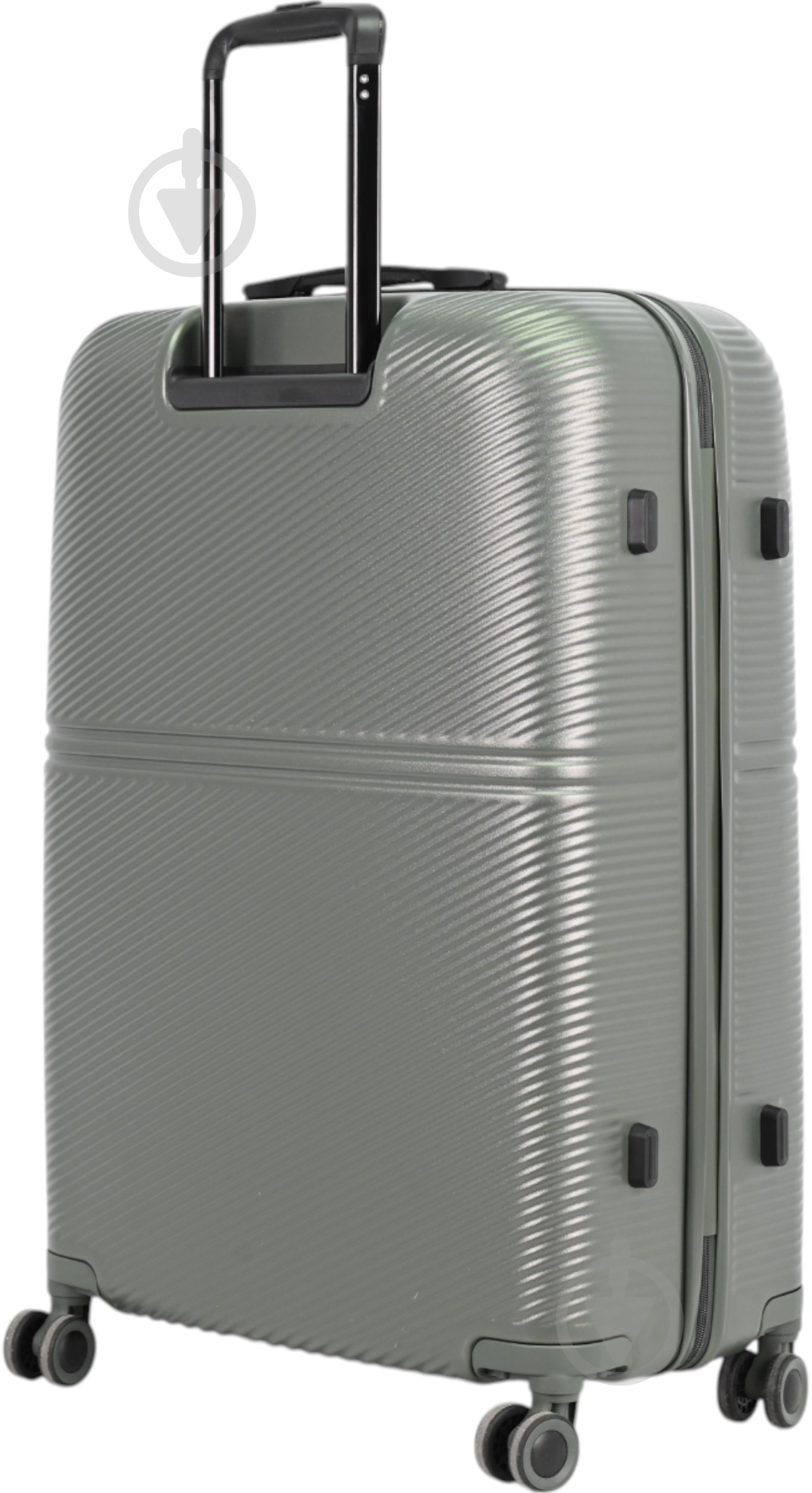 Чемодан Compass MS-2690 90 л оливковый 52x29x77 см L - фото 9