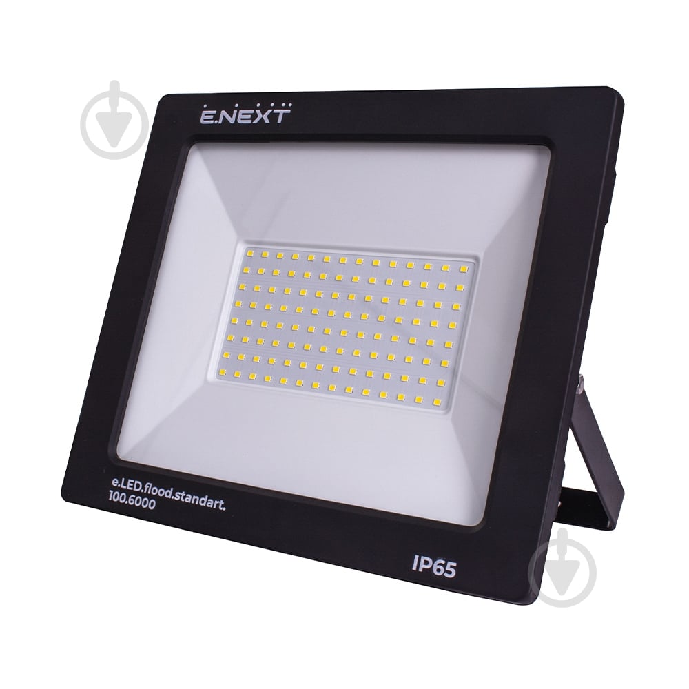 Прожектор світлодіодний E.NEXT e.LED.flood.stand.100.6000 100 Вт IP65 чорний l0790005 - фото 1