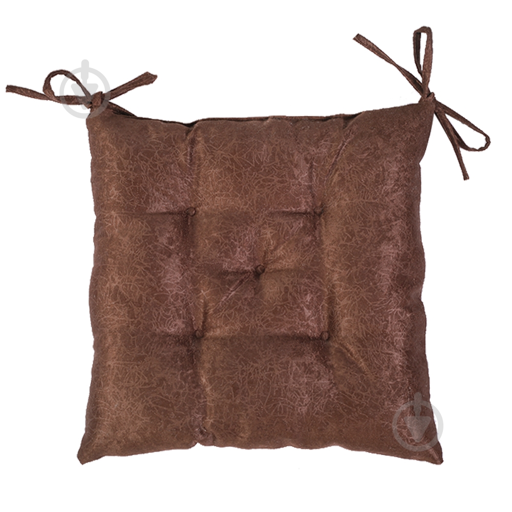 Подушка Georgia 38х38х8 CHOCO, Plenet 14 коричневая - фото 1 Подушка Georgia 38х38х8 CHOCO, Plenet 14 коричневая - фото 1