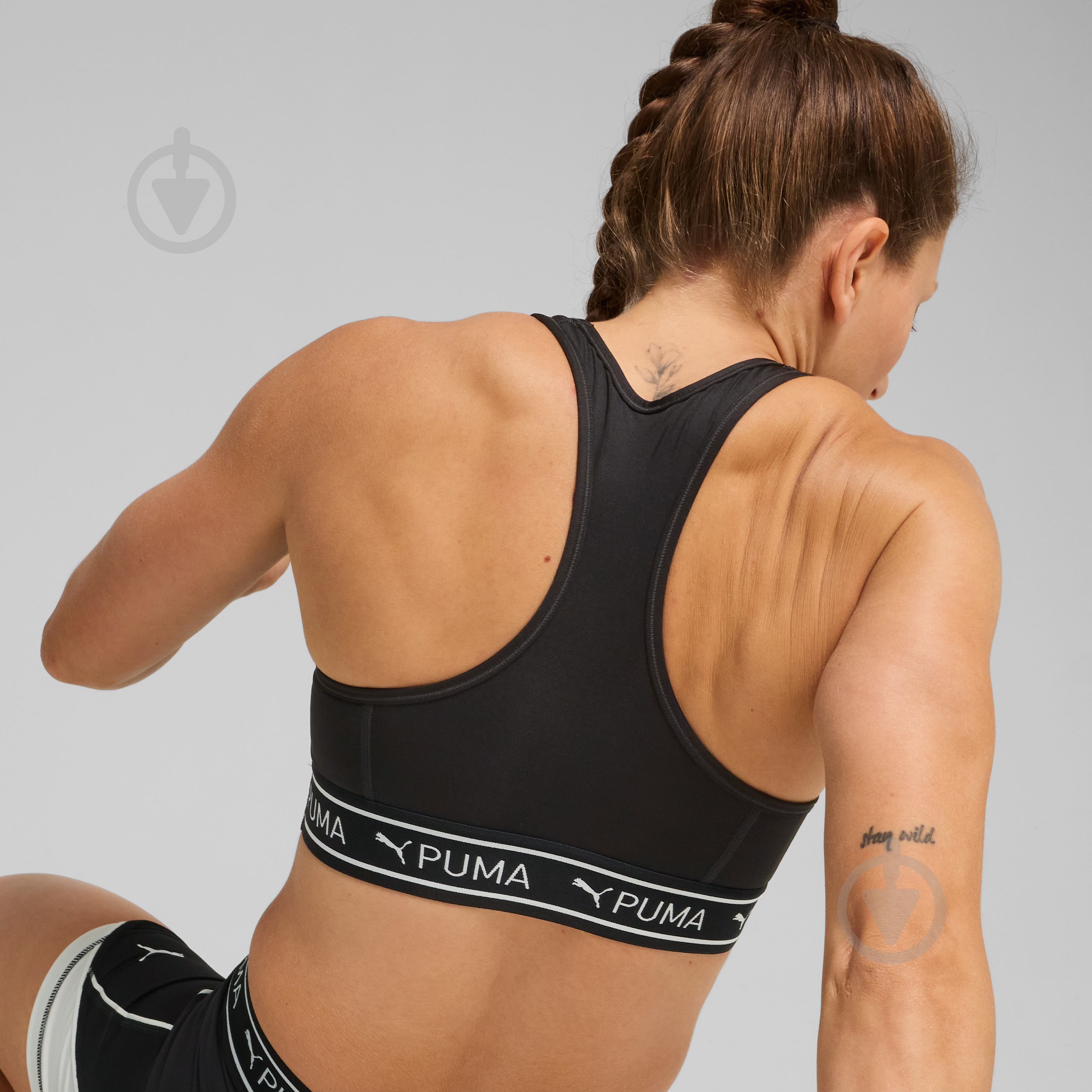 Бра Puma 4KEEPS ELASTIC BRA 52531951 р.L черный - фото 4 Бра Puma 4KEEPS ELASTIC BRA 52531951 р.L черный - фото 4