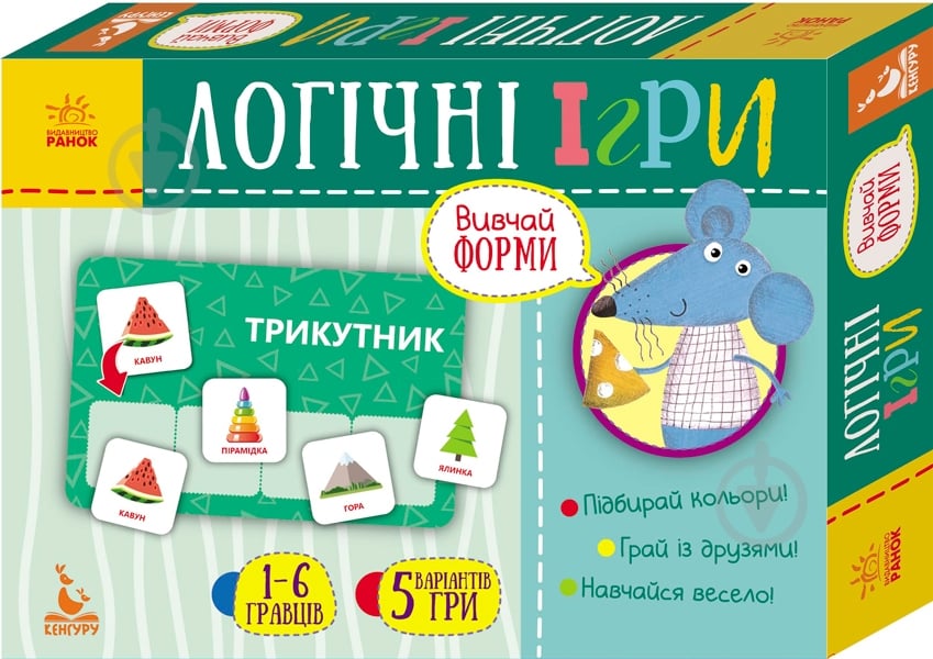 Игра Ранок Логические игры. Изучай формы - фото 1