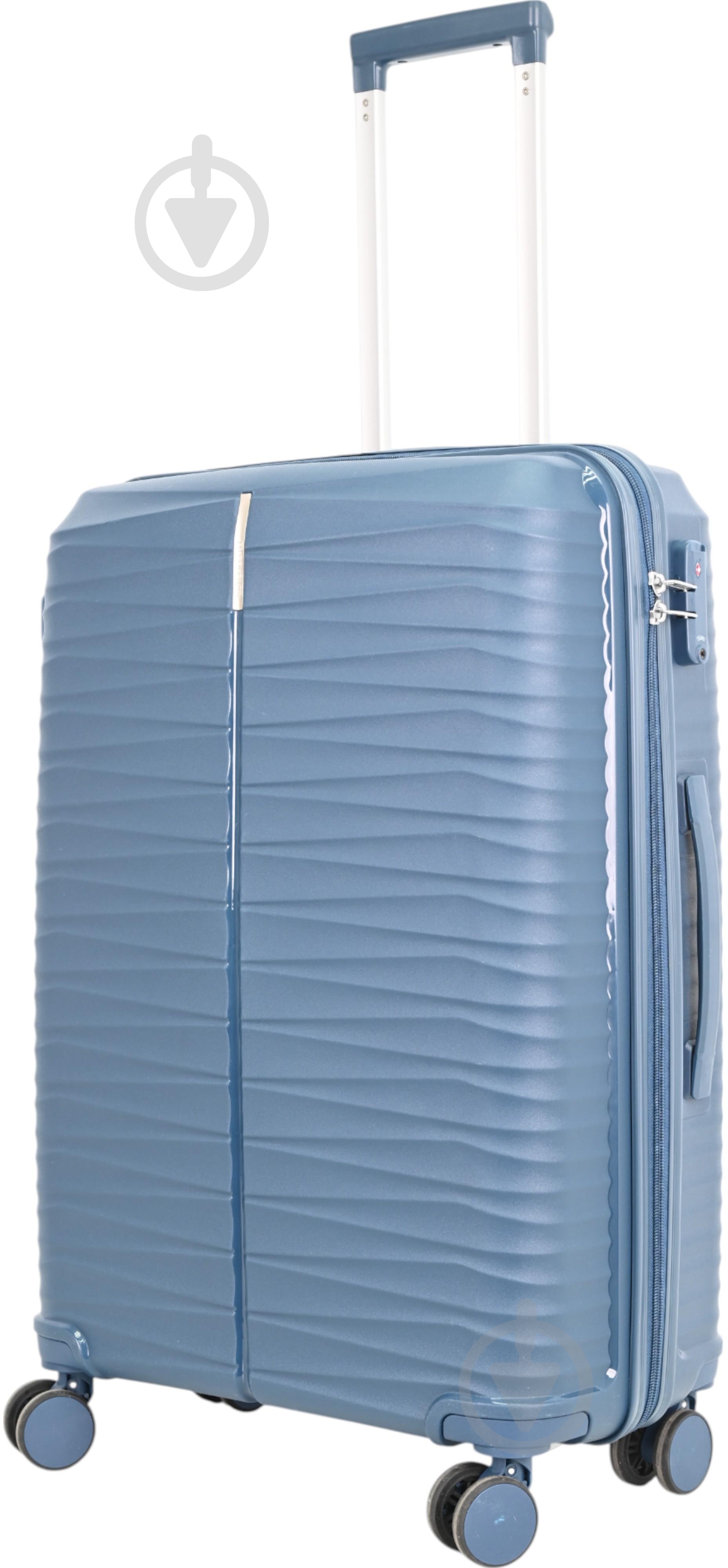 Чемодан Compass MS-2691 35 л синий 39,5x20x55 см S - фото 10