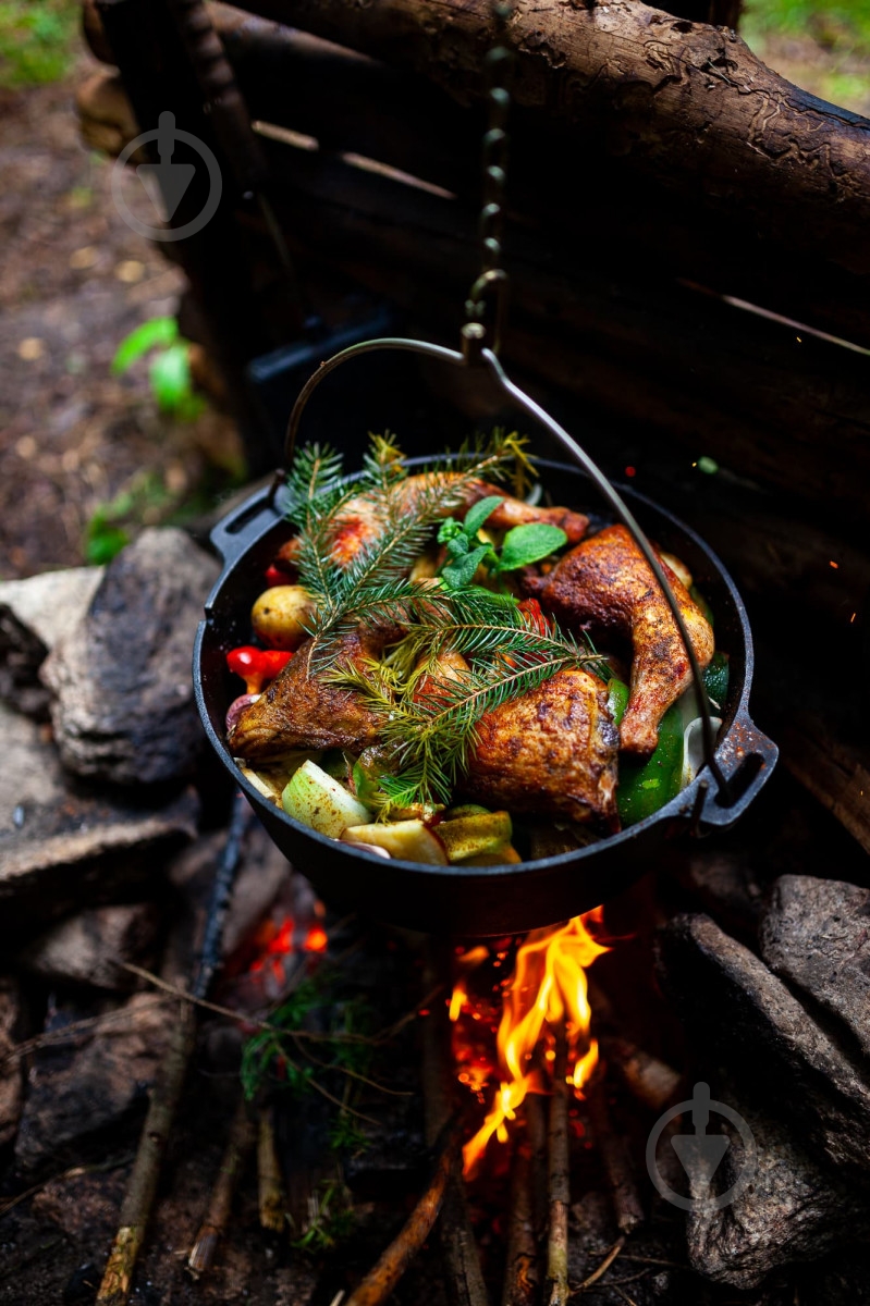 Казан із кришкою Petromax Dutch Oven ft6 плоске дно 5,5 л - фото 6