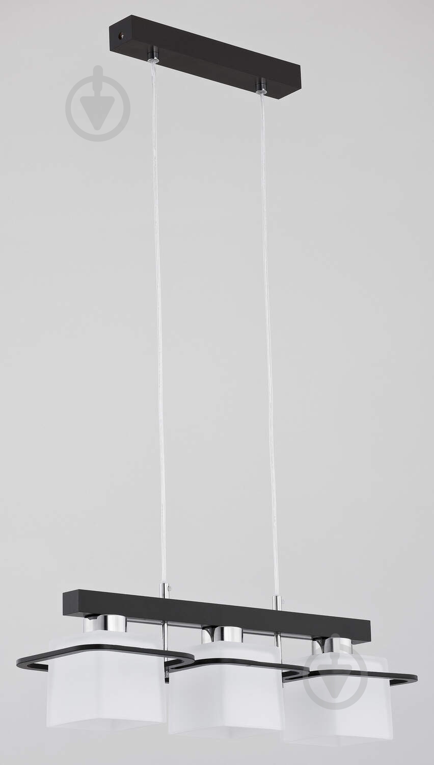 Люстра ALFA ANTON 20653 3x60 Вт E27 черно-белый - фото 1