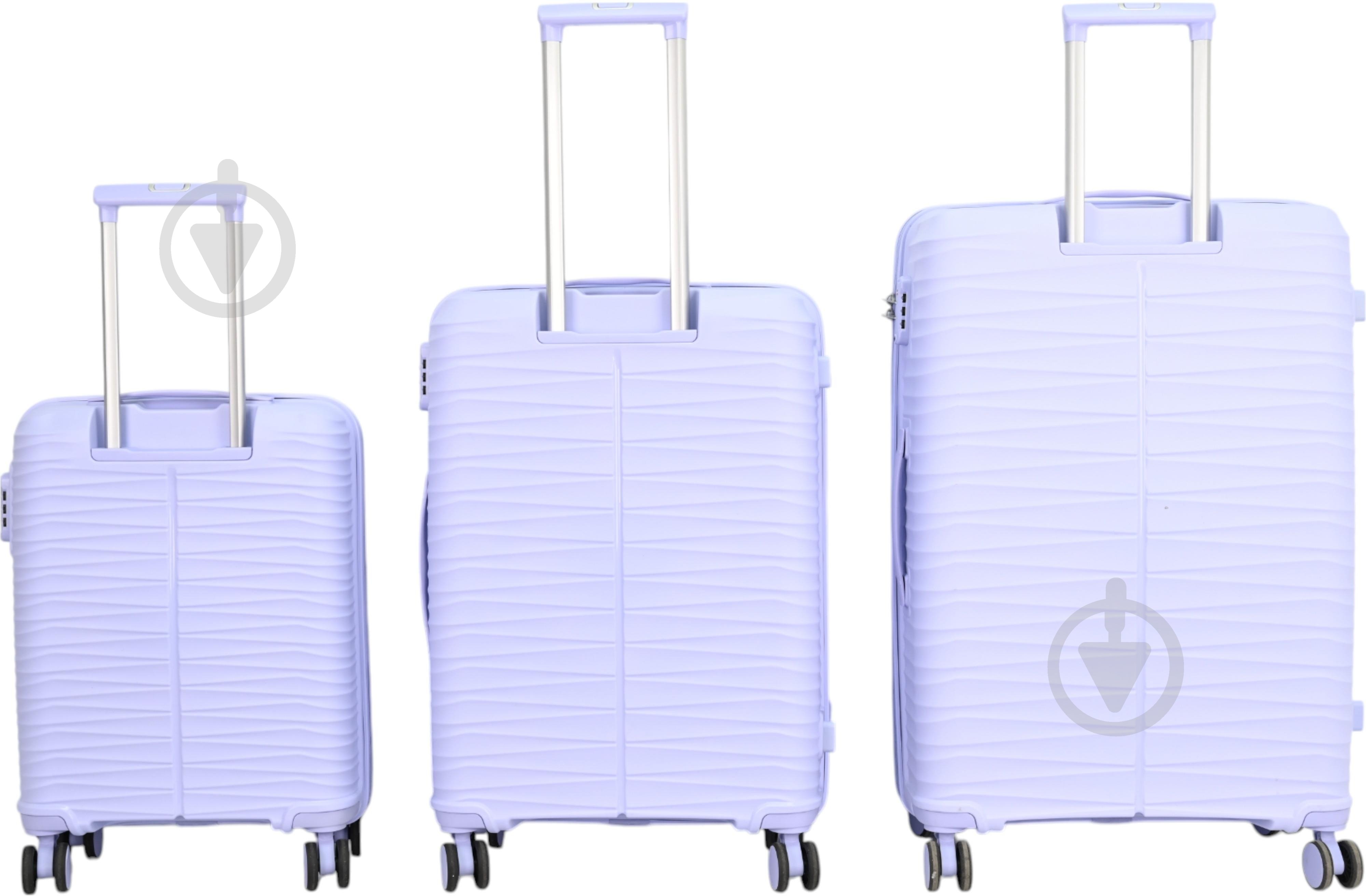 ᐉ Валіза Compass MS-2691 35 л бузковий 39,5x20x55 см S • Краща