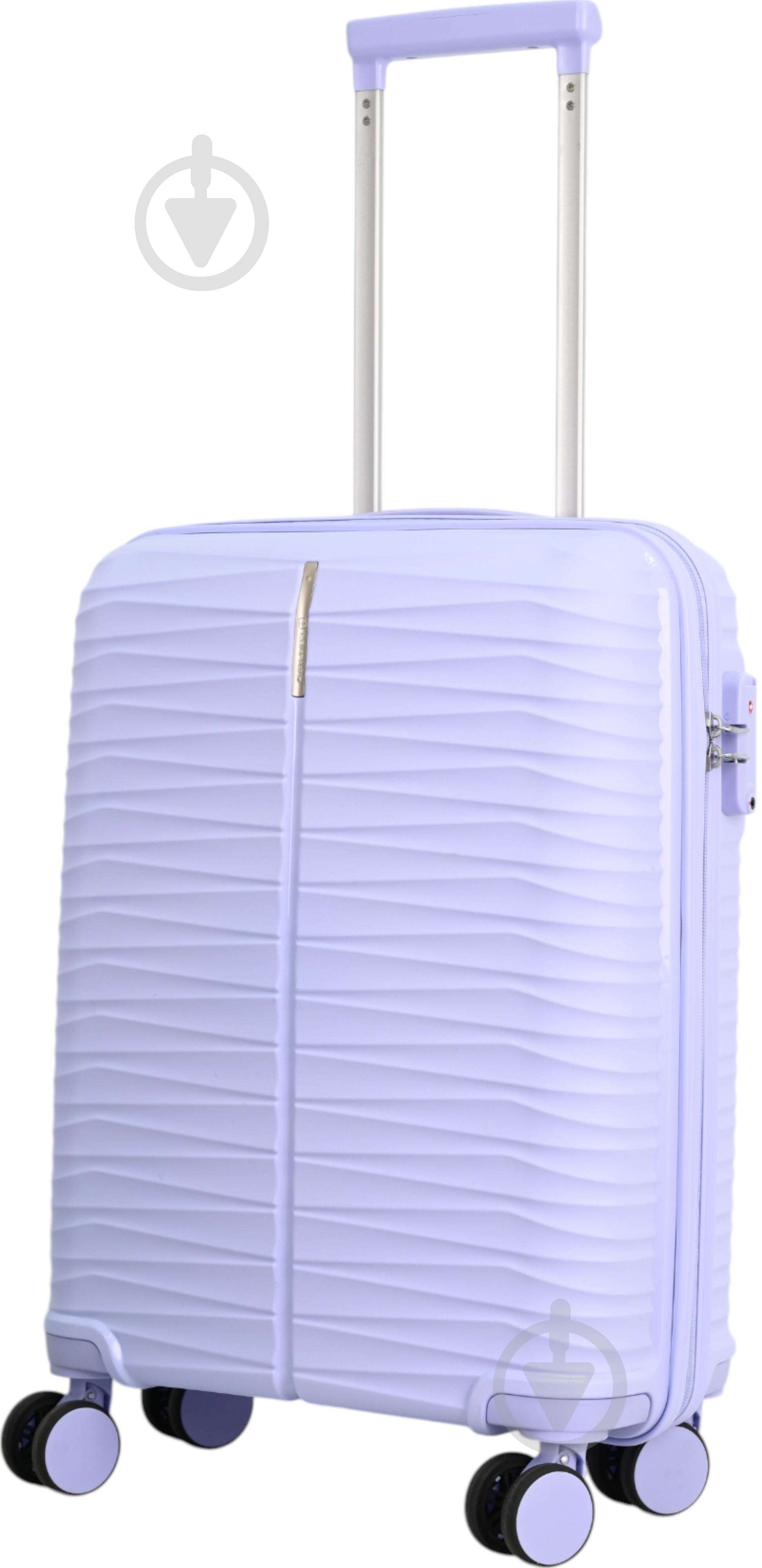 Валіза Compass MS-2691 35 л бузковий 39,5x20x55 см S - фото 2