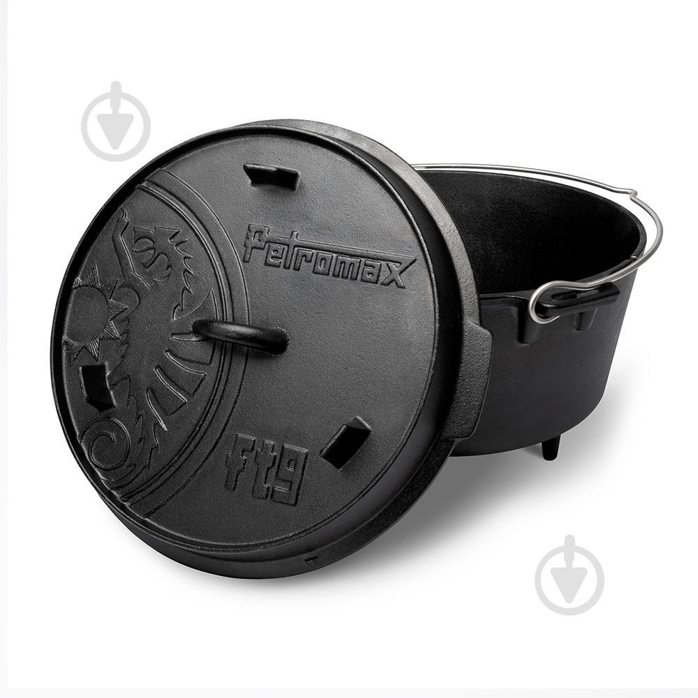 Казан с крышкой Petromax Dutch Oven ft9 на ножках 7,5 л - фото 2