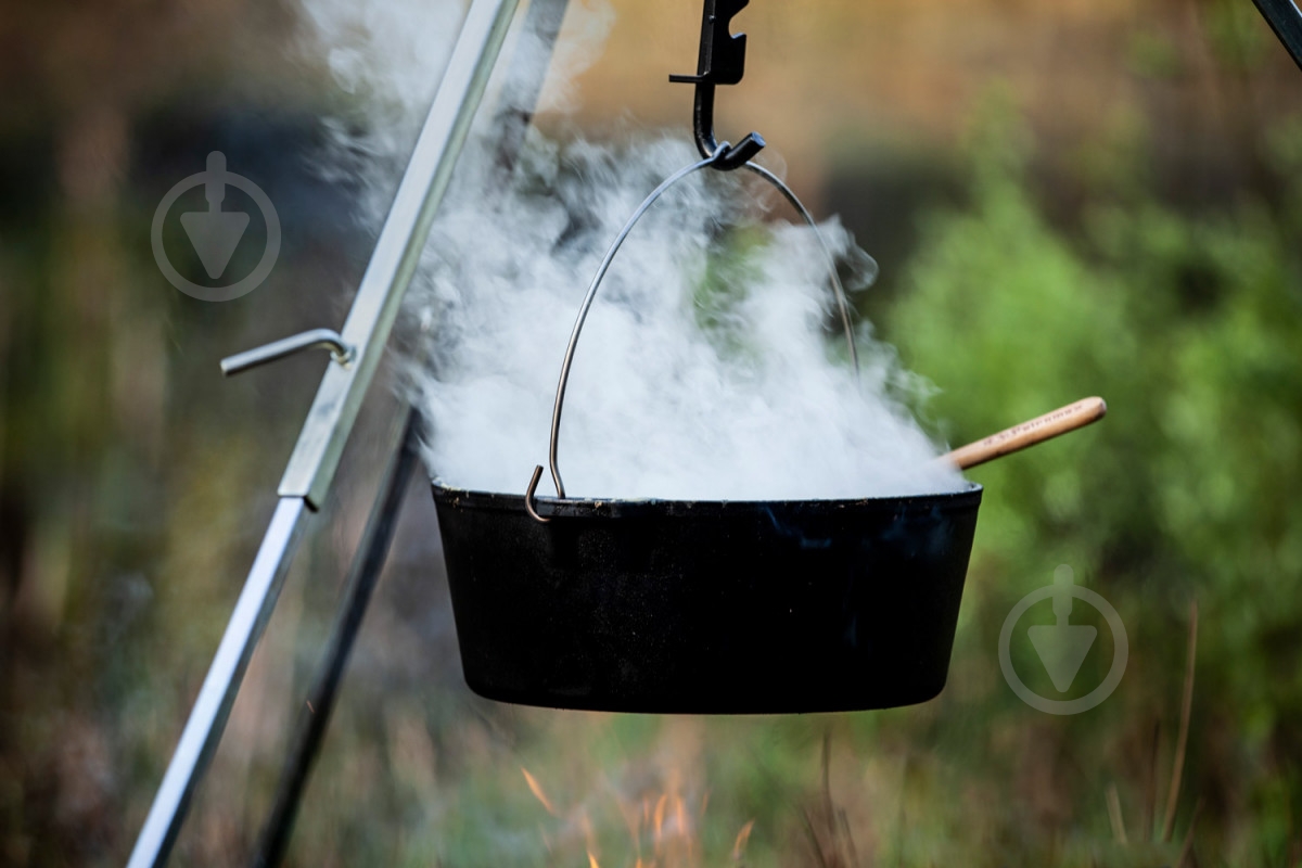 Казан із кришкою Petromax Dutch Oven ft12 плоске дно 10,8 л - фото 4
