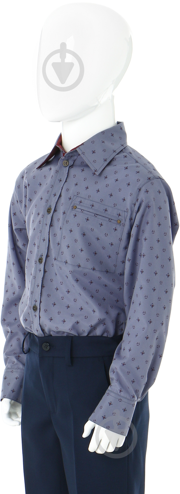 Сорочка р. 34/140 синій 310 - фото 2