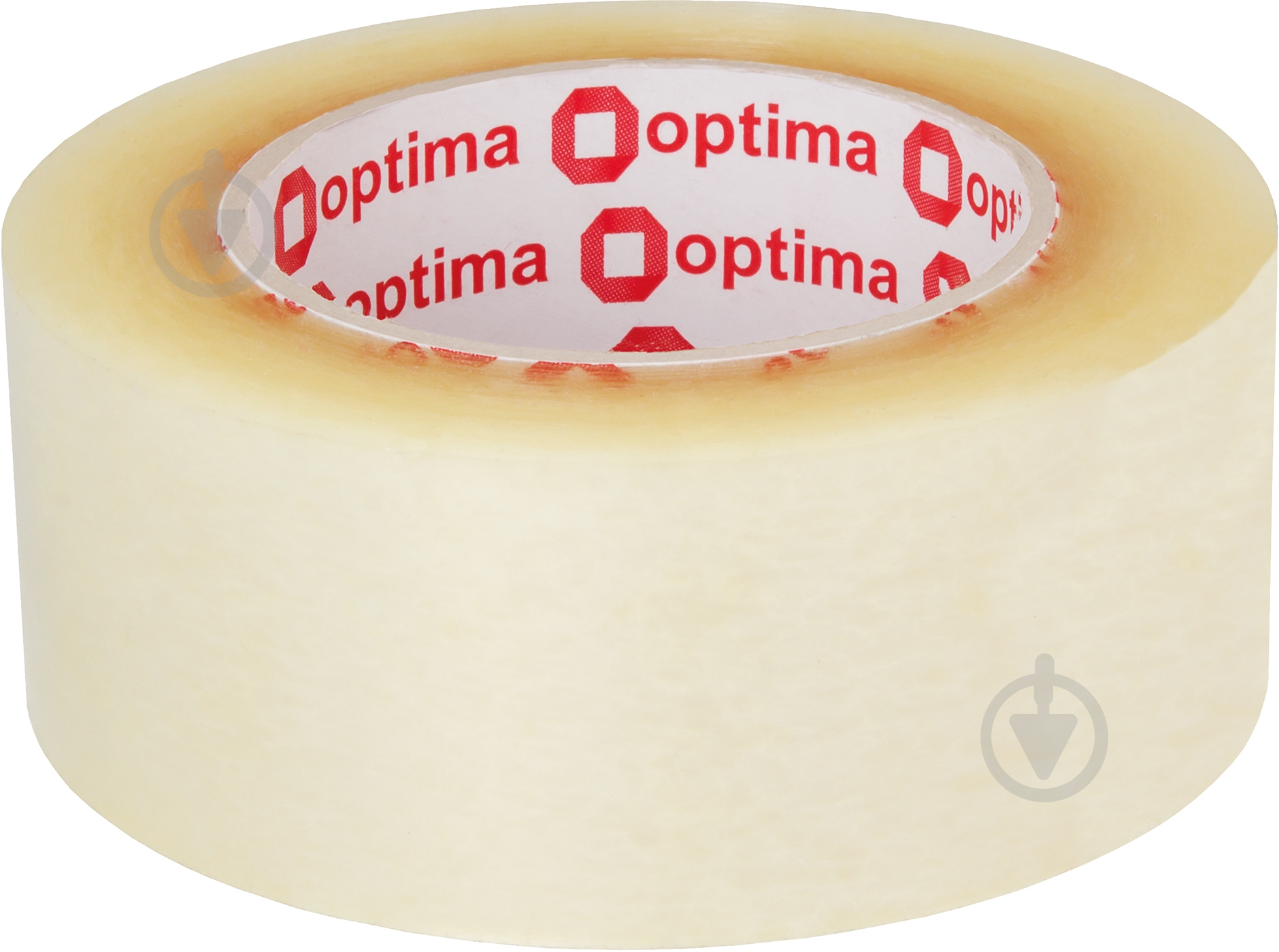 Клейка стрічка пакувальна 48 мм х 140 м х 43 мкм прозора O45330 Optima - фото 1