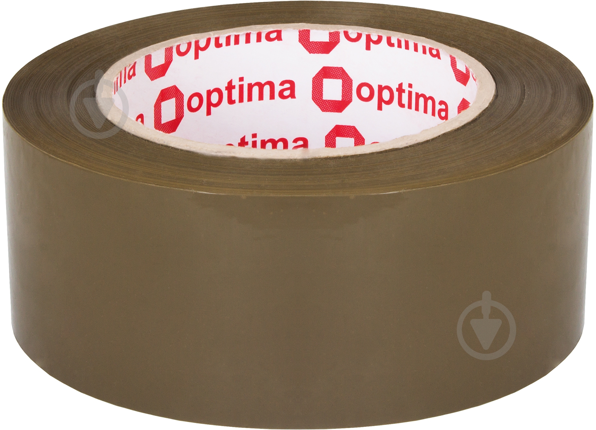 Клейка стрічка пакувальна 48 мм х 140 м х 43 мкм коричнева Optima - фото 1