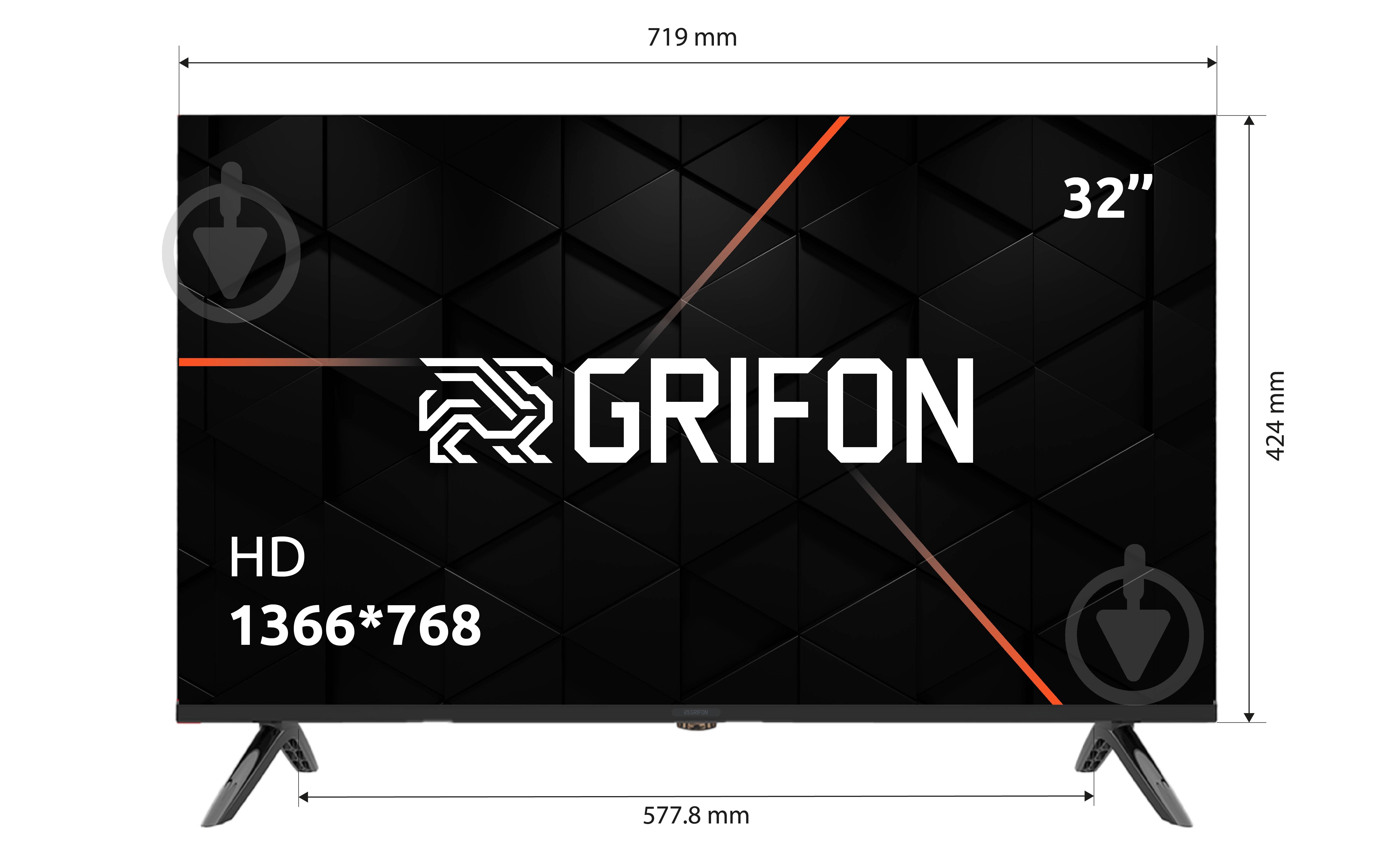 УЦЕНКА! Телевизор Grifon NV32HSB Nova (УЦ №2457) - фото 2 УЦЕНКА! Телевизор Grifon NV32HSB Nova (УЦ №2457) - фото 2