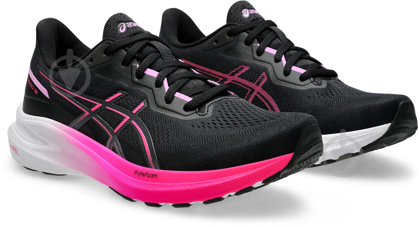 Кроссовки женские Asics GT-1000 13 1012B663-005 р.37 черные с розовым - фото 4