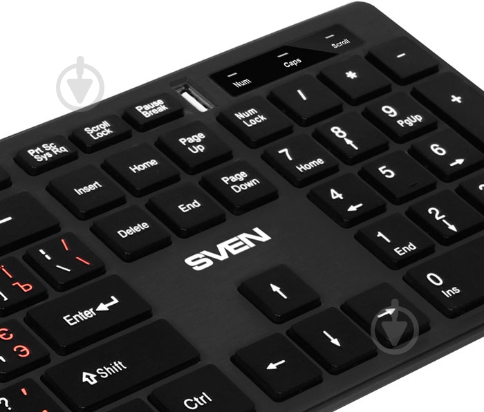Клавиатура Sven Elegance 5600 USB+HUB black - фото 4 Клавиатура Sven Elegance 5600 USB+HUB black - фото 4