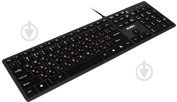 Клавиатура Sven Elegance 5600 USB+HUB black - фото 2 Клавиатура Sven Elegance 5600 USB+HUB black - фото 2