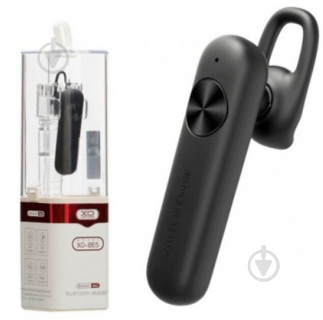 Bluetooth-гарнитура Xo BE5 black - фото 3