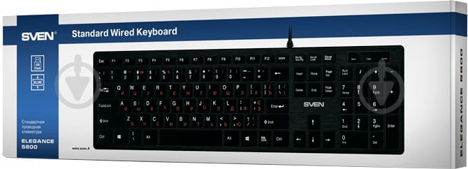 Клавиатура Sven Elegance 5800 black - фото 2 Клавиатура Sven Elegance 5800 black - фото 2