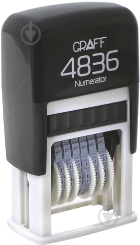 Мини-нумератор 4836 6-разрядный 3 мм GRF42141 GRAFF - фото 1