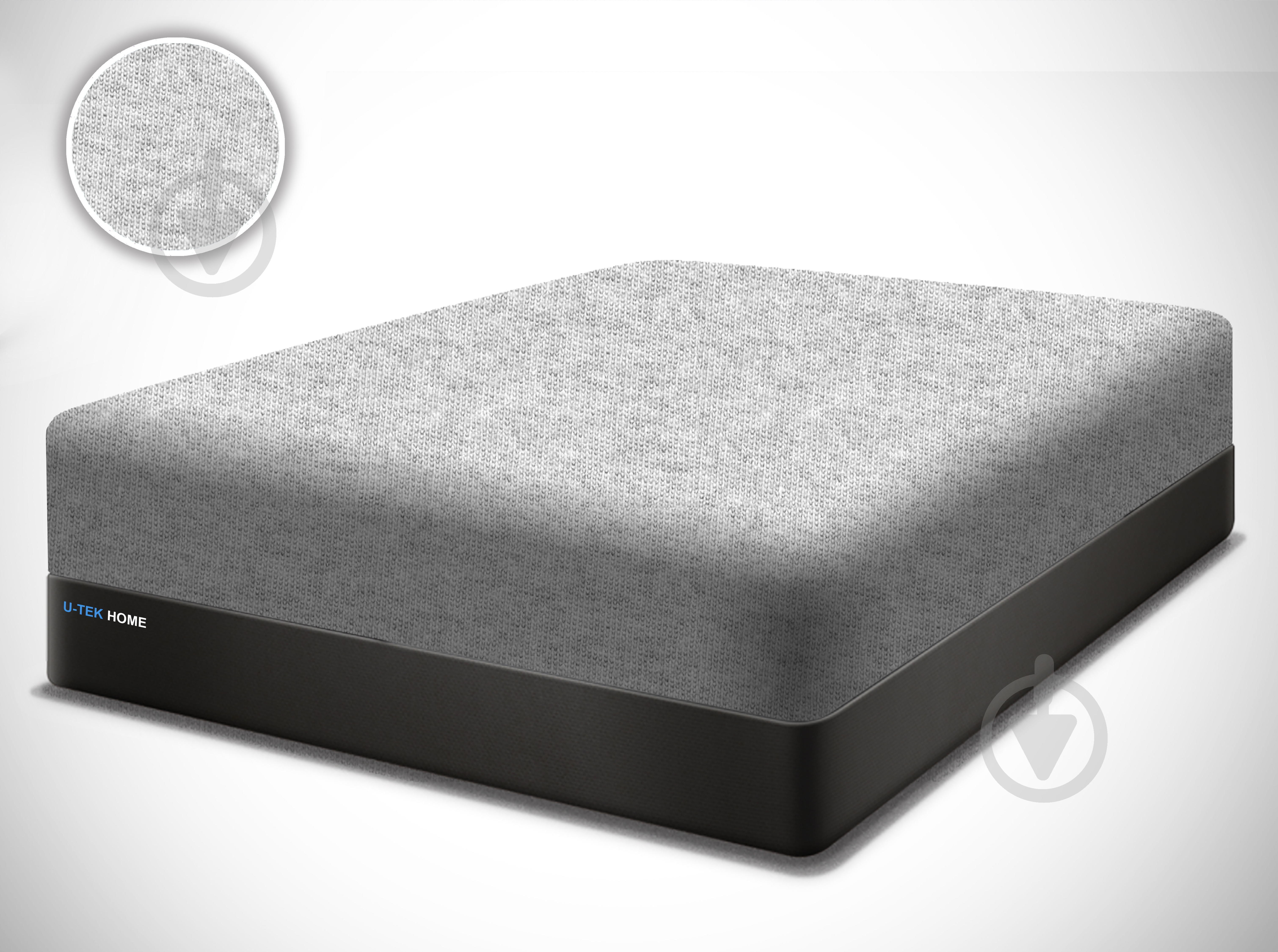 Простирадло трикотажне на резинці Jersey 120x200 см сірий Ю-ТЕК - фото 2