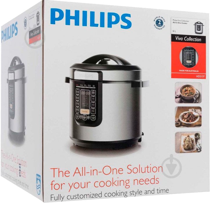 Мультиварка-скороварка Philips Viva Collection HD2137/40 - фото 3