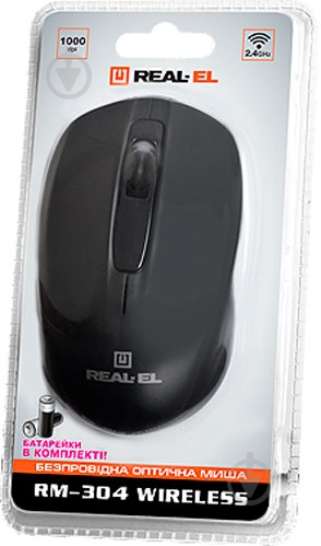 Мышь REAL-EL RM-304 Wireless black - фото 4 Мышь REAL-EL RM-304 Wireless black - фото 4