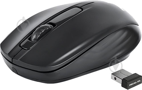 Мышь REAL-EL RM-304 Wireless black - фото 3 Мышь REAL-EL RM-304 Wireless black - фото 3