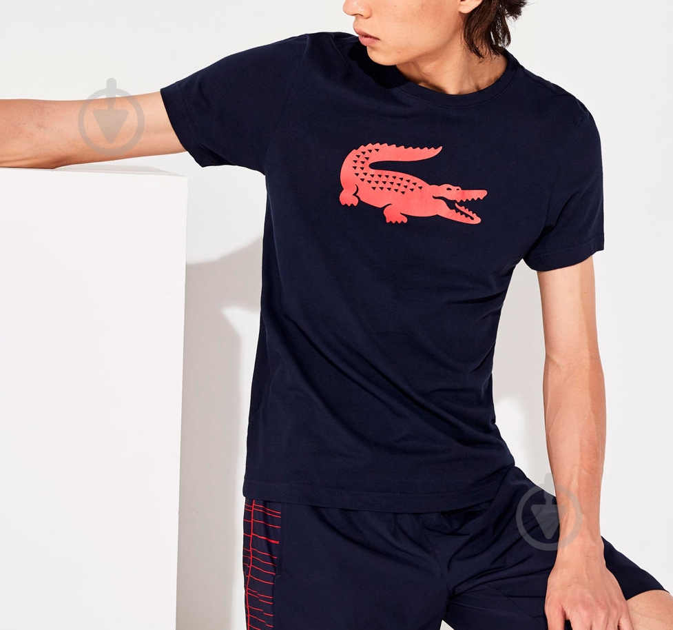 Футболка Lacoste TH3377551 р.5 темно-синий - фото 3