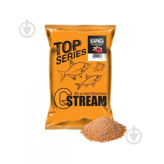 Прикормка GStream GSTREAM TOP Series КАРАСЬ 1000 г барбарис - фото 1