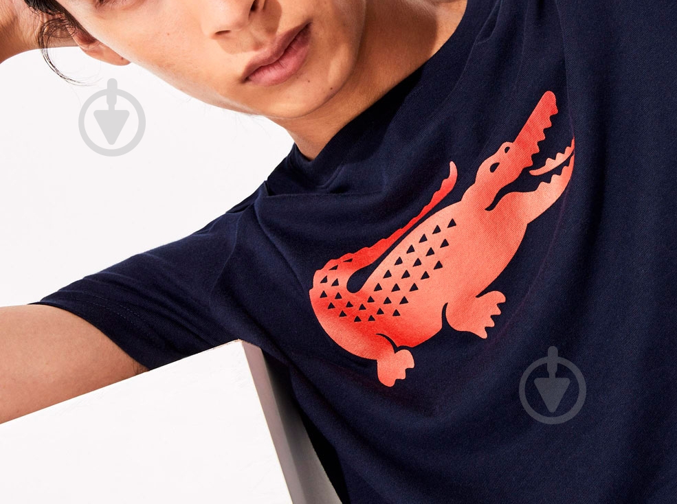 Футболка Lacoste TH3377551 р.6 темно-синій - фото 2 Футболка Lacoste TH3377551 р.6 темно-синій - фото 2