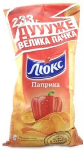 Чипсы Люкс с паприкой 233 г - фото 1