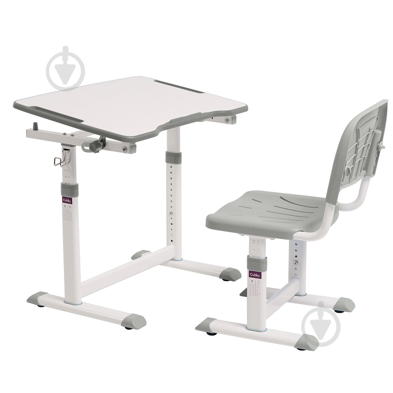 Комплект парта и стул-трансформер Cubby Olea Grey - фото 1