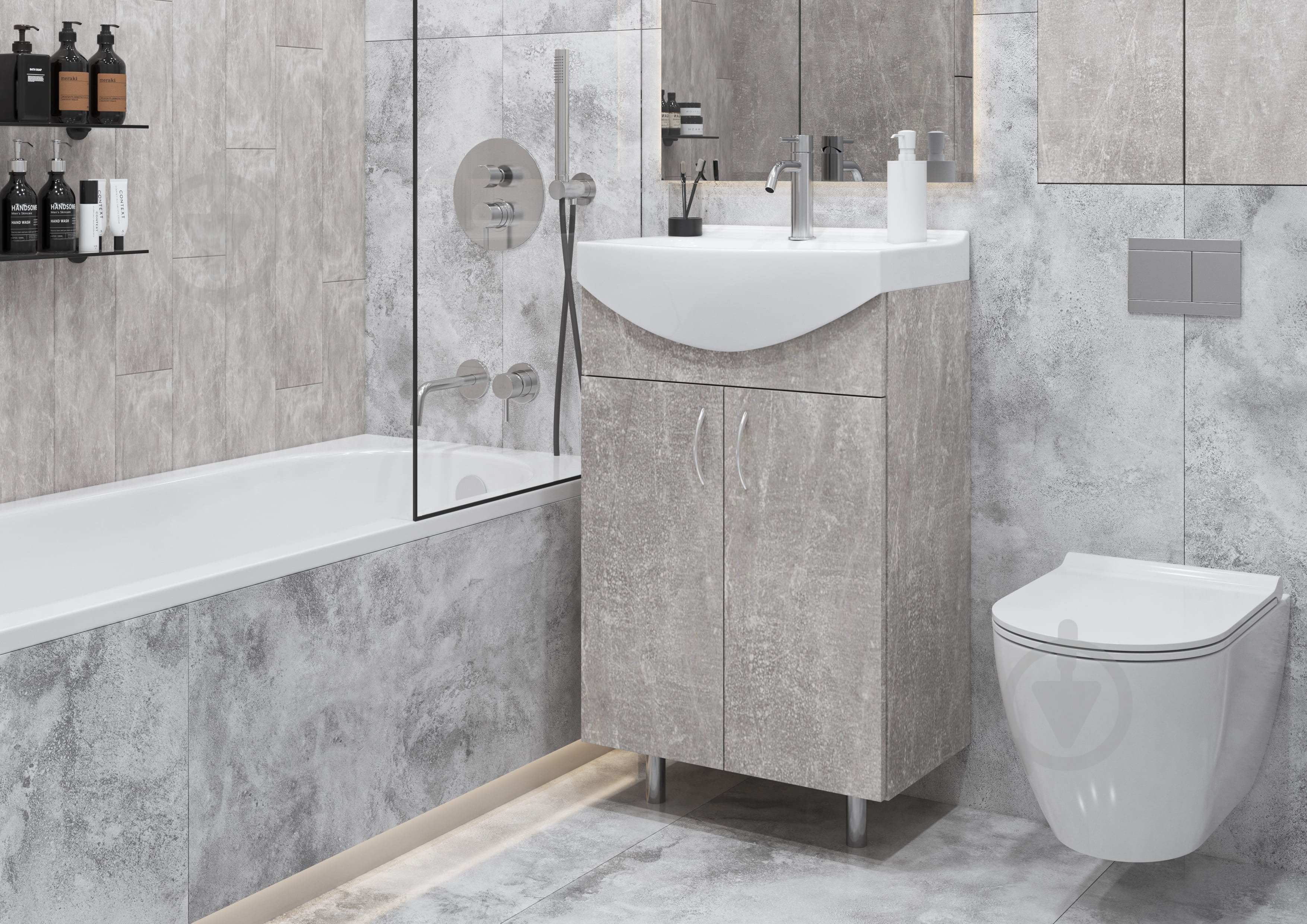 Тумба напольная Грейд Артик 50 бетон под умывальник Cersania 50 - фото 2 Тумба напольная Грейд Артик 50 бетон под умывальник Cersania 50 - фото 2