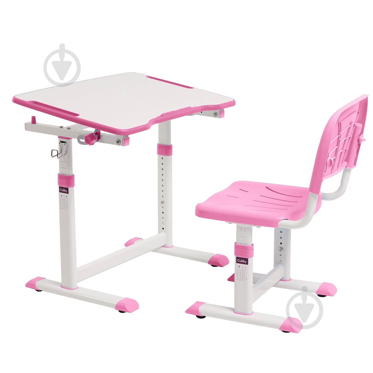 Комплект парта и стул-трансформер Cubby Olea Pink - фото 1