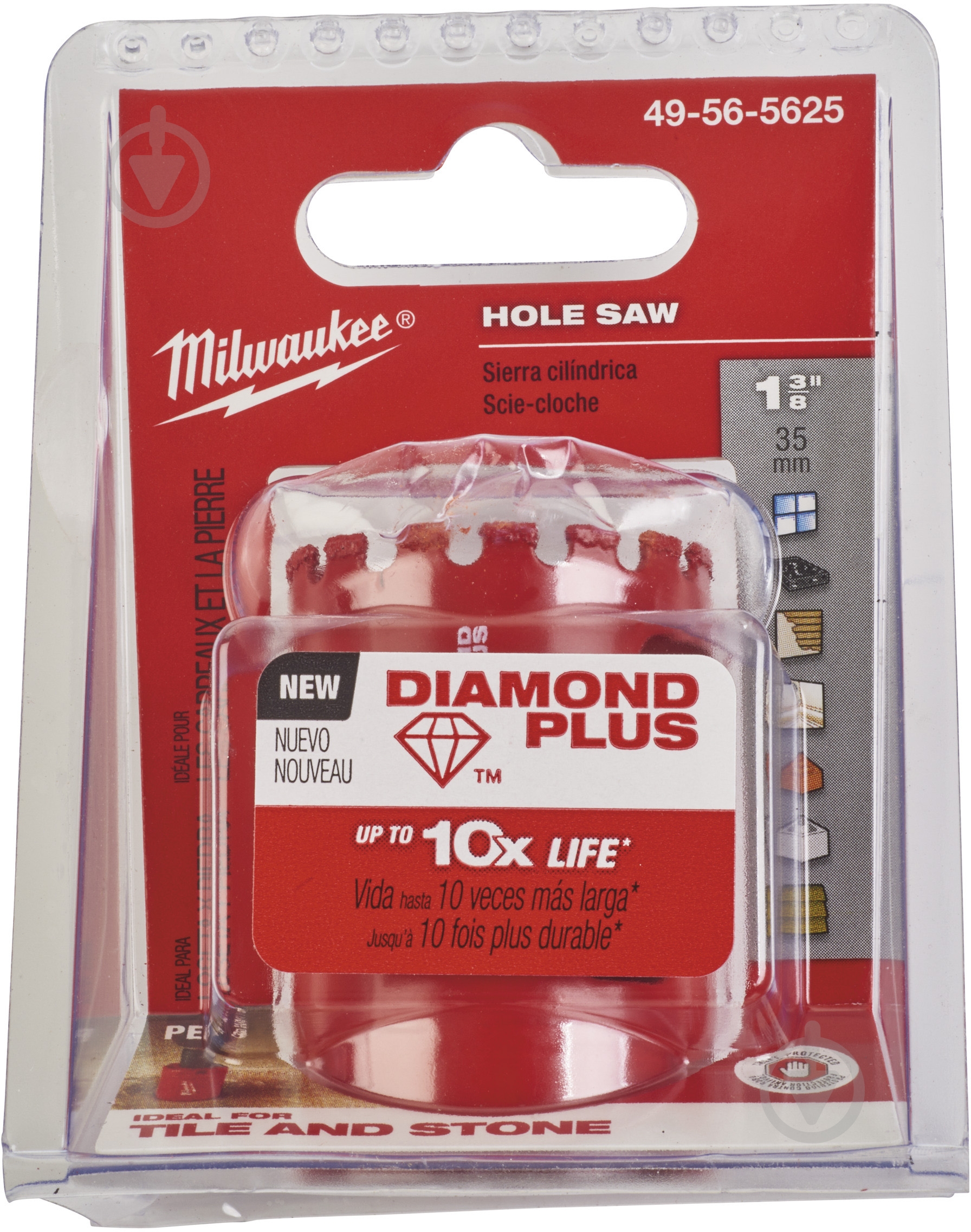 Коронка алмазная Milwaukee 35 мм Diamond Plus 49565625 - фото 2