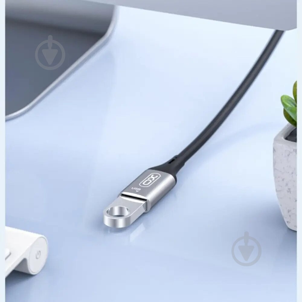 Кабель Xo USB A - USB A NB219 2,0 1 м black - фото 4 Кабель Xo USB A - USB A NB219 2,0 1 м black - фото 4
