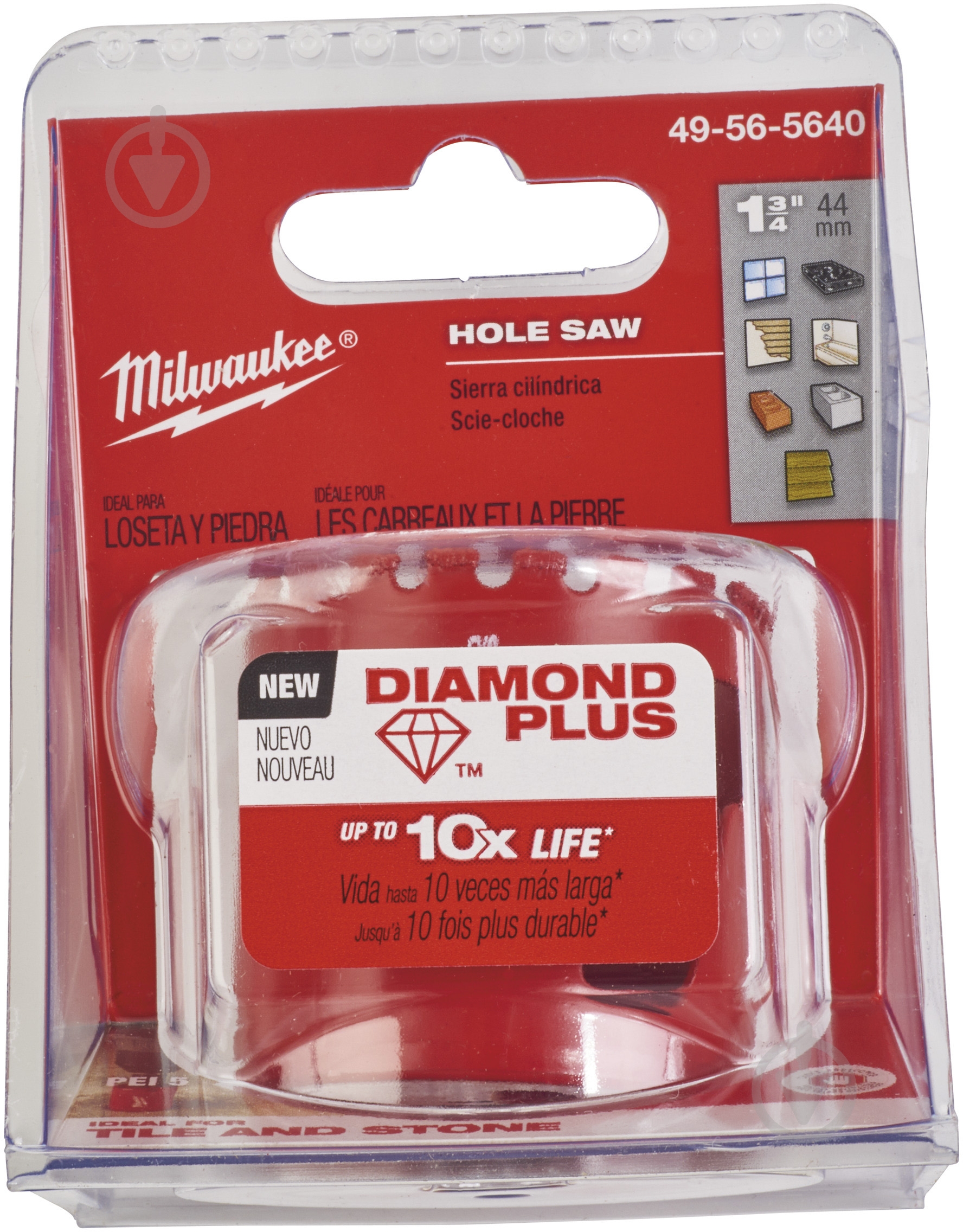 Коронка алмазна Milwaukee 44 мм Diamond Plus 49565640 - фото 2