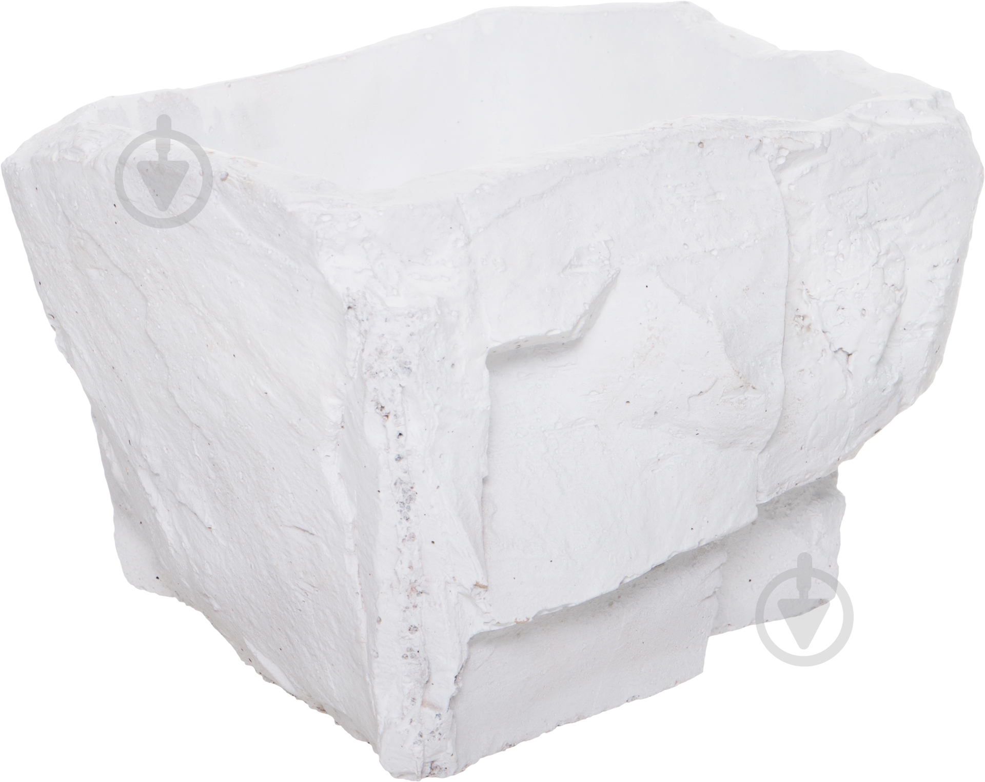 Кашпо декоративное Engard Онил фигурный 14,3 л белый (JHW-27) - фото 1