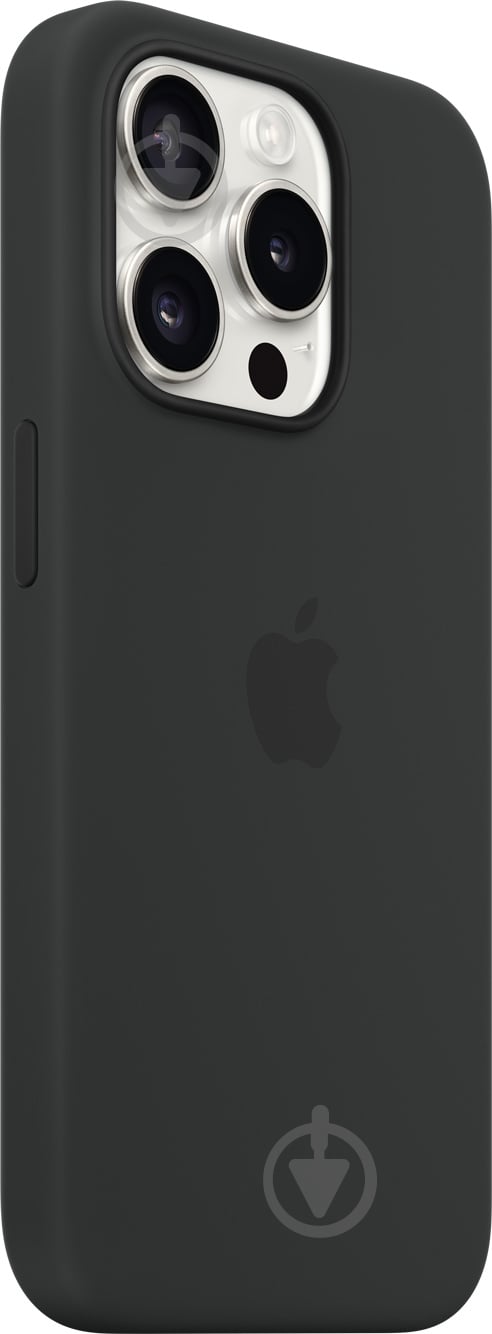 Чохол Apple Silicone Case with MagSafe для Apple iPhone 15 Pro black (MT1A3ZM/A) - фото 2