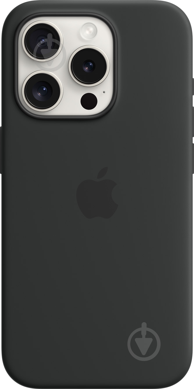 Чохол Apple Silicone Case with MagSafe для Apple iPhone 15 Pro black (MT1A3ZM/A) - фото 1