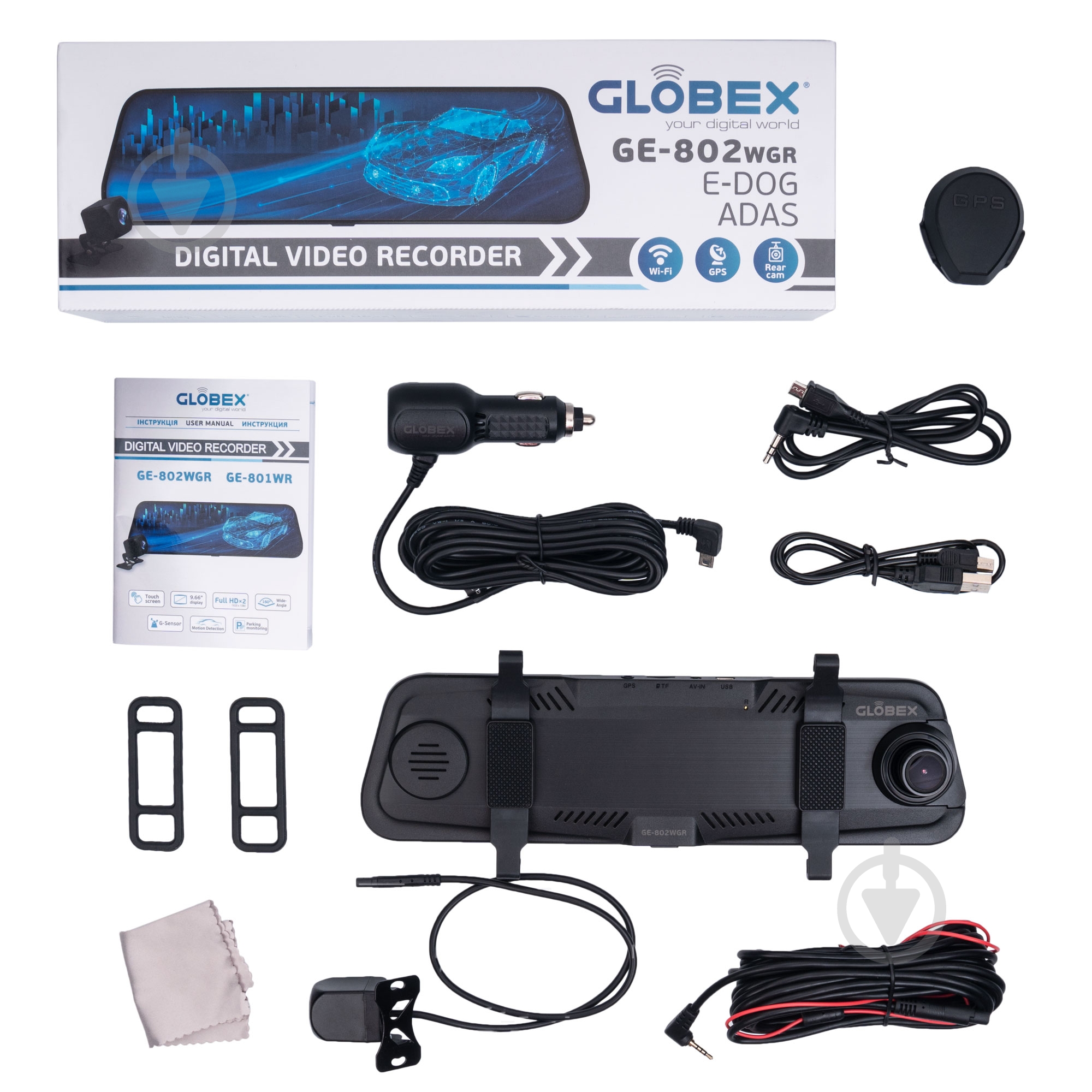 Видеорегистратор Globex GE-802WGR Radar Detector - фото 2 Видеорегистратор Globex GE-802WGR Radar Detector - фото 2
