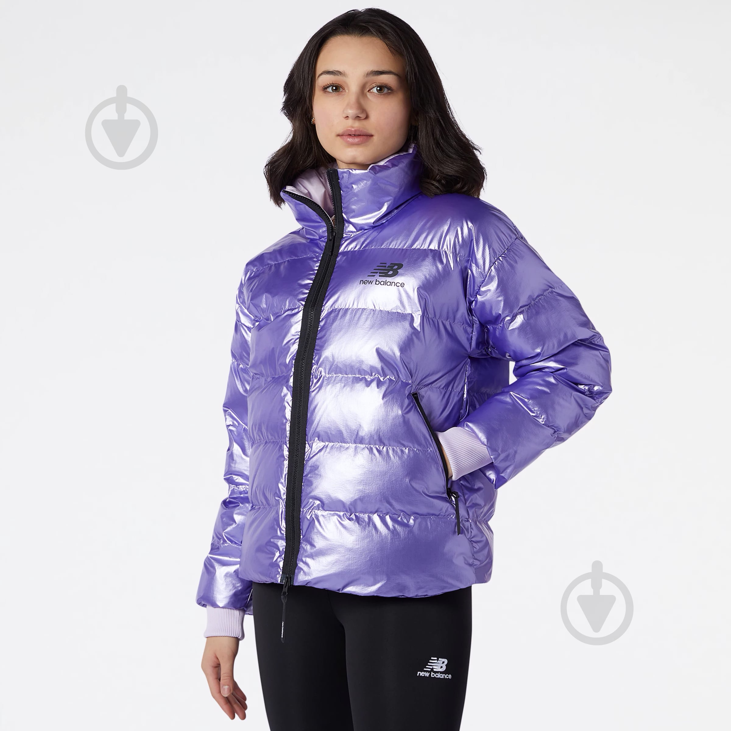ᐉ Куртка женская зимняя New Balance WJ13509AAG р.XS фиолетовая