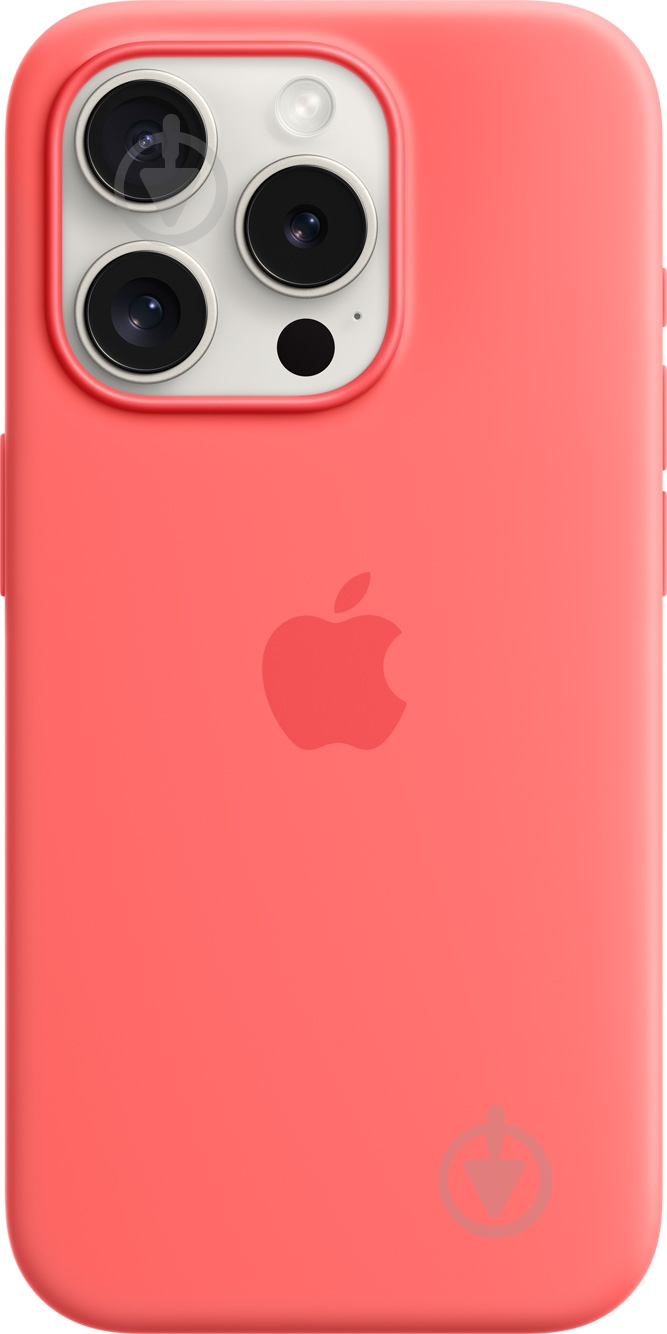 Чохол Apple Silicone Case with MagSafe для Apple iPhone 15 Pro guava (MT1G3ZM/A) - фото 1