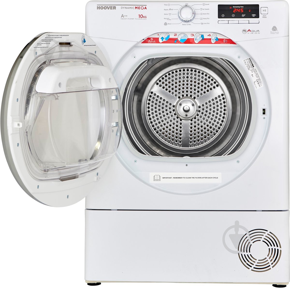 Сушильная машина Hoover DCM D 1013BX - фото 2 Сушильная машина Hoover DCM D 1013BX - фото 2