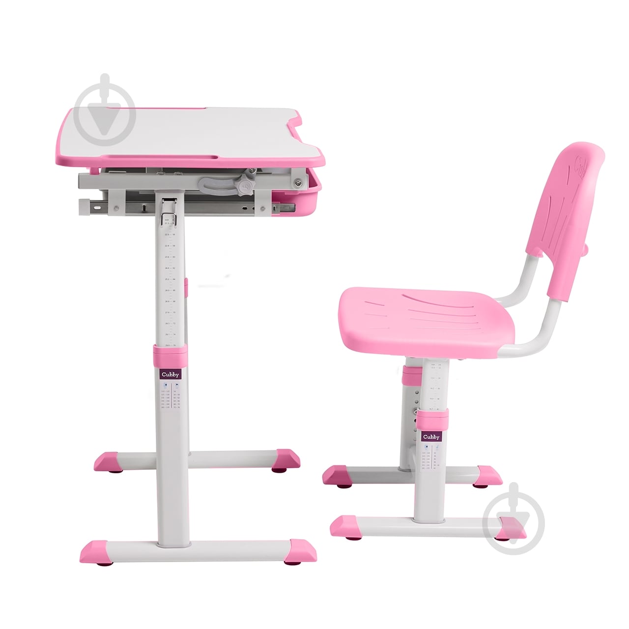 Комплект парта и стул-трансформер Cubby Sorpresa Pink - фото 3