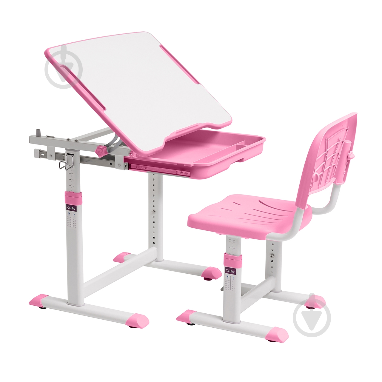Комплект парта и стул-трансформер Cubby Sorpresa Pink - фото 2
